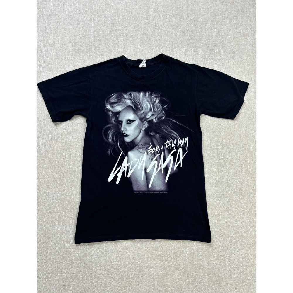 Lady Gaga 2011 Monster Ball Tour T-Shirt Born This Way Black Small Concert Tee